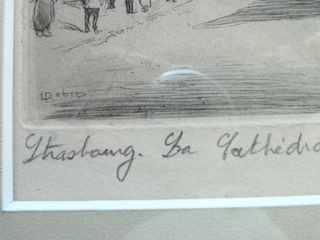 Vente Reproduction de strasbourg encadrée