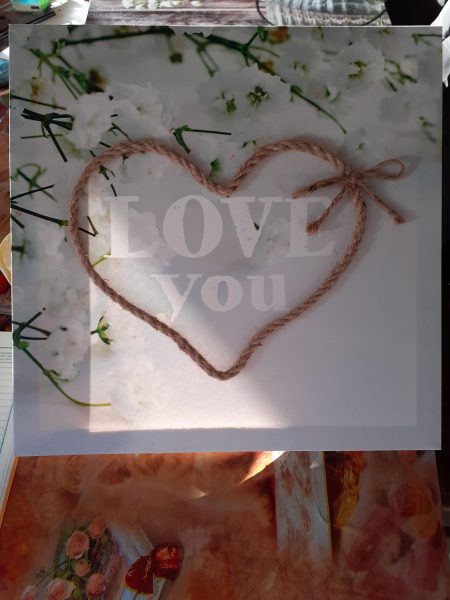 Tableau sur toile " y love you"