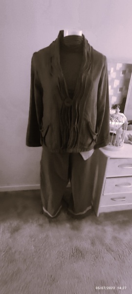 Vente Tailleur pan talon brun