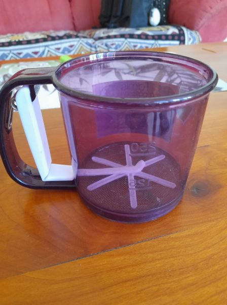 Annonce Tamis &agrave; farine en poudre portable, tasse &agrave; mailles