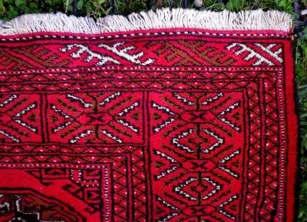 Tapis boukhara turkmen en laine fait main