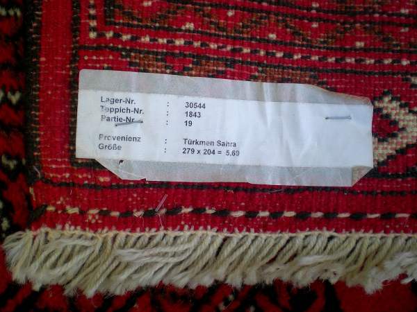 Tapis boukhara turkmen en laine fait main pas cher