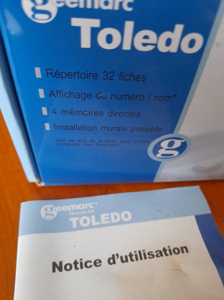 Vente T&eacute;l&eacute;phone fixe filaire geemarc toledo