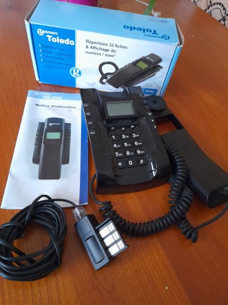 Annonce T&eacute;l&eacute;phone fixe filaire geemarc toledo