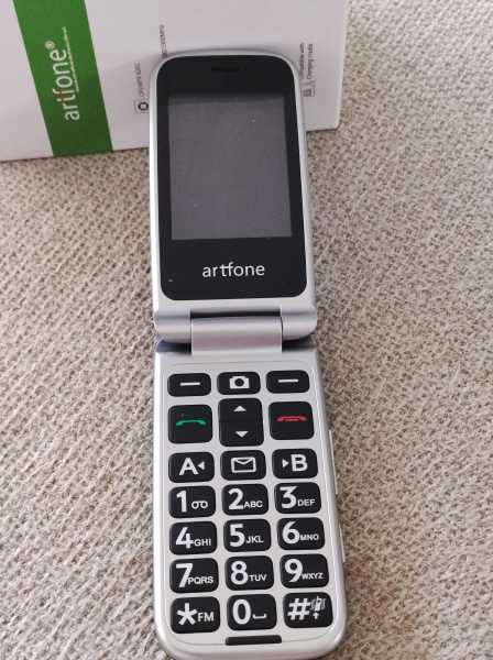 Téléphone mobile artfone c10 noir avec station de pas cher