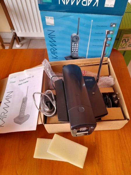 Annonce T&eacute;l&eacute;phone sans fils compact karman ksf 602
