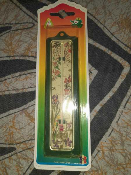 Thermom&egrave;tre de maison en plastique