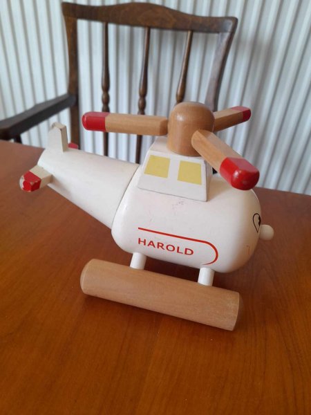 Thomas tank engine &amp; friends wooden - harold - pas cher