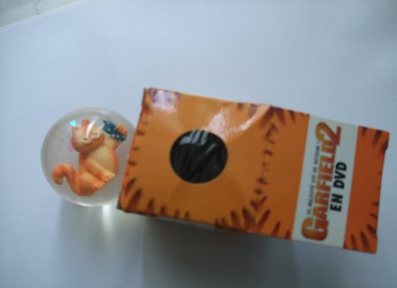 Mini-balle transparente chat garfield téléphone