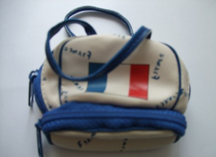 Joli porte-monnaie sac drapeau france