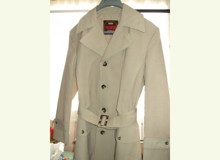 Superbe imperméable beige vintage rétro
