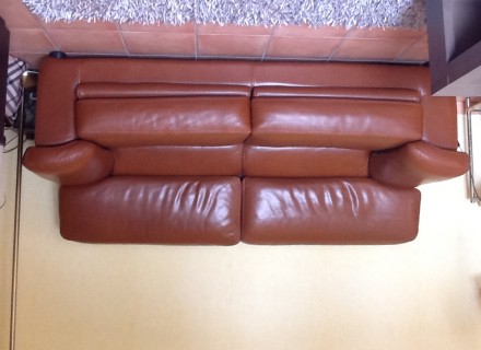 Salon cuir 2canapés beg