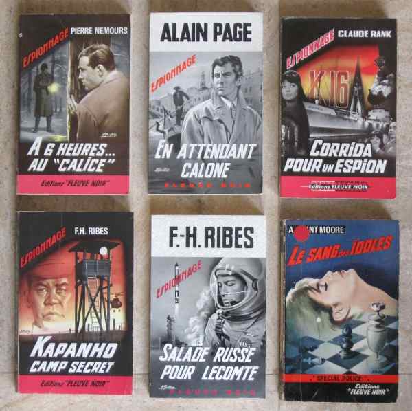 Livres espionnage police des années 60 à 70 pas cher