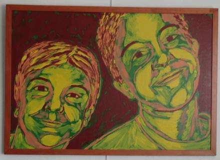 Grand tableau peinture