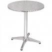 Table ronde en inox