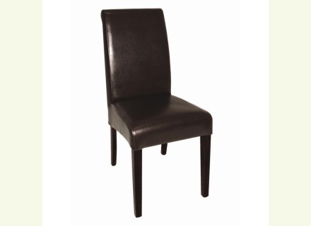 2 chaises en simili cuir