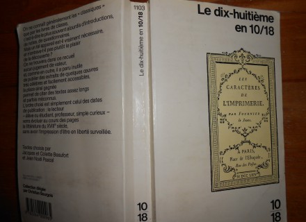 Le dix-huitième en 10/18