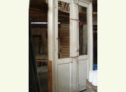 Porte double avec cadre