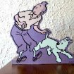 Tintin et milou, plv cartonnée "herge"