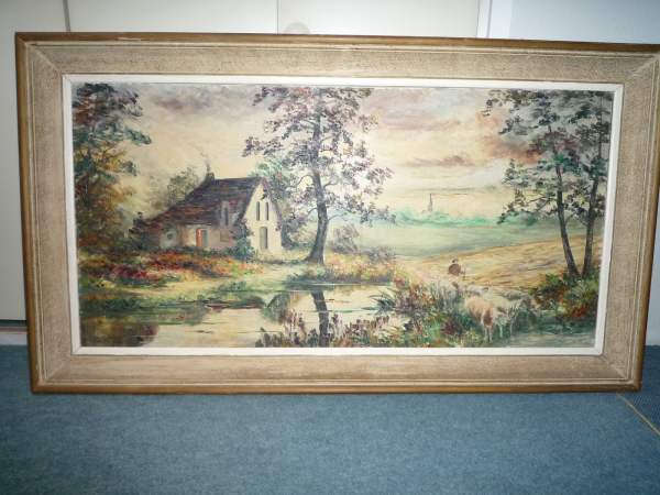 Peinture sign&eacute;e hannedouche