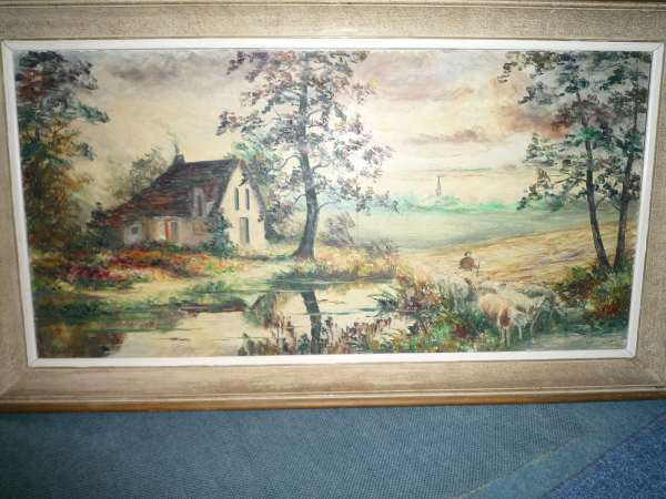 Peinture sign&eacute;e hannedouche pas cher