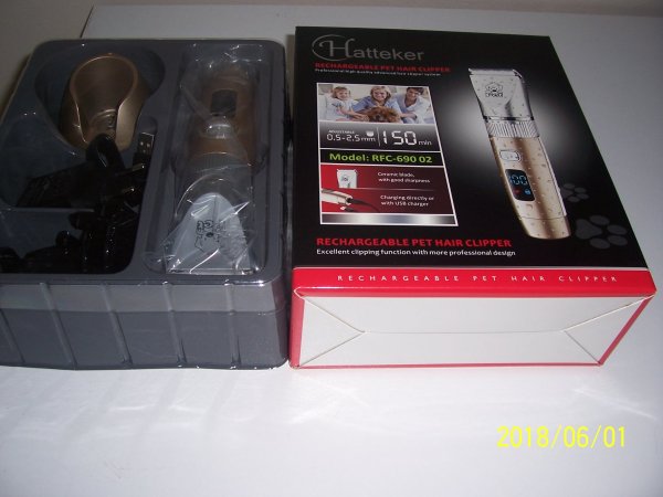 Tondeuse cheveux  hatteker &eacute;lectrique sans fil