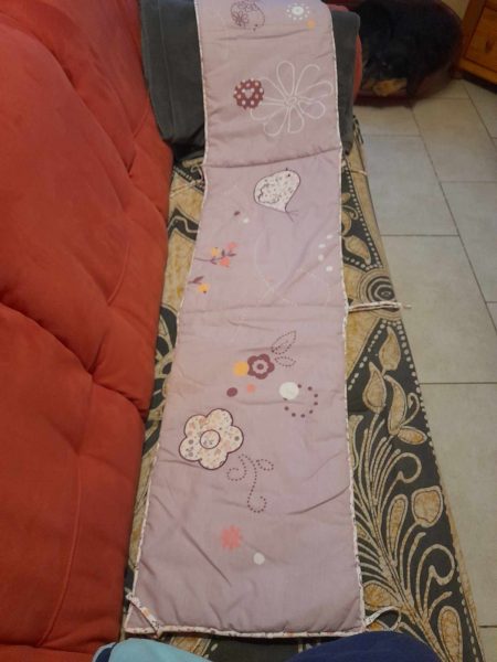 Tour de lit b&eacute;b&eacute; fille 170 cm