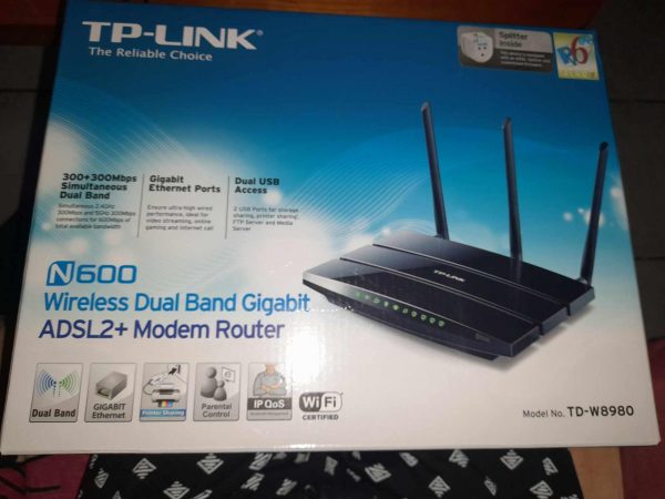 Tp-link tl-w9880 n600 wlan dual band gigabit modem