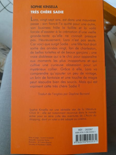 Tr&egrave;s ch&egrave;re sadie - sophie kinsella pas cher