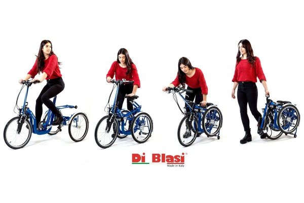Annonce Tricycle pliant r32 &eacute;lectrique adulte bleu