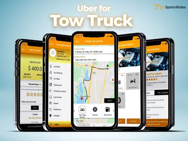 Uber like tow-truck app development services