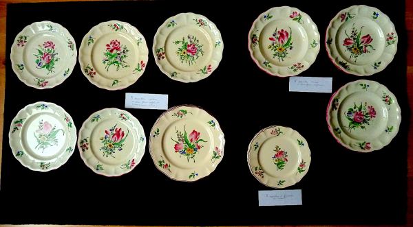 Vaisselle ancienne "luneville kg"