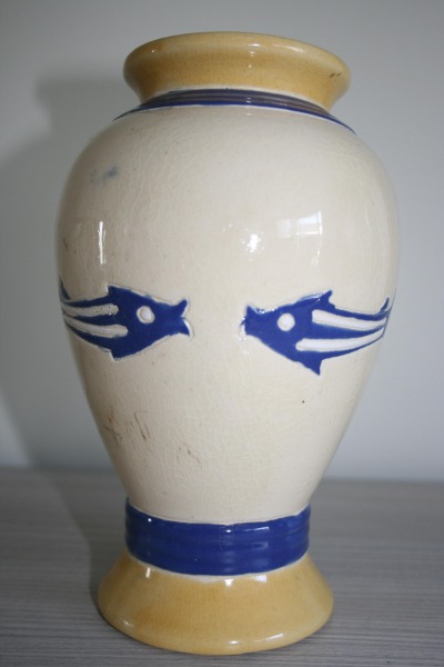 Vase motif poisson