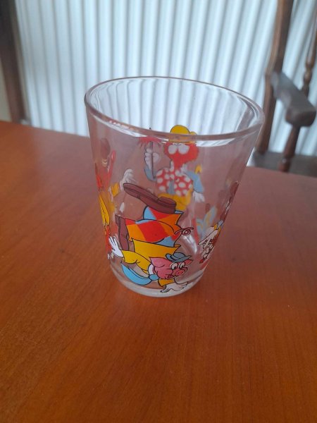 Verre a moutarde dessin anim&eacute;