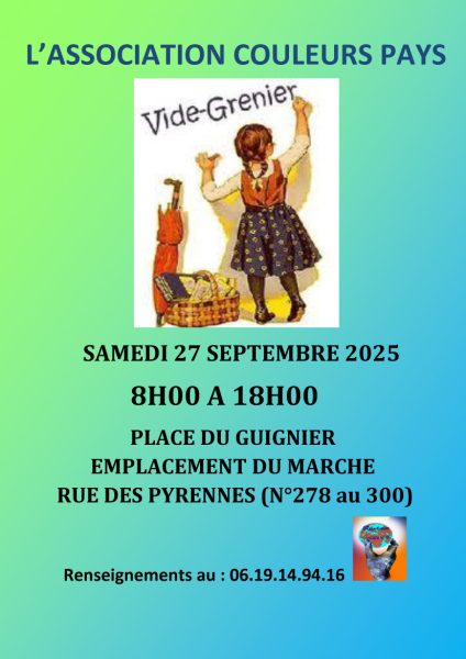 Vide grenier couleurs pays 27 sept. 2025 paris20