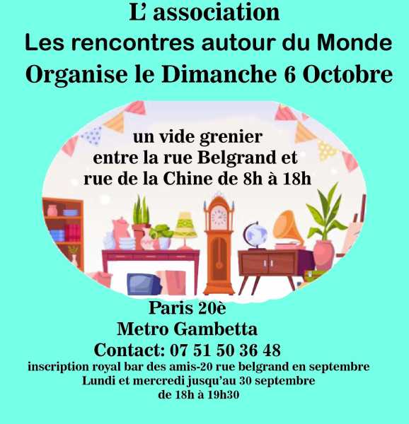 Vide-grenier gambetta tenon - 6 octobre 24 paris20