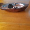Vide poche/ repose pipe / cendrier forme barque