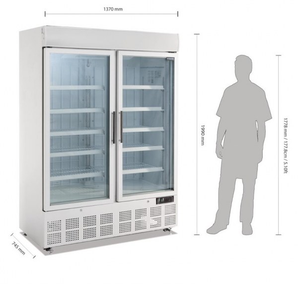 Vente Vitrine r&eacute;frig&eacute;r&eacute;e n&eacute;gative 2 portes