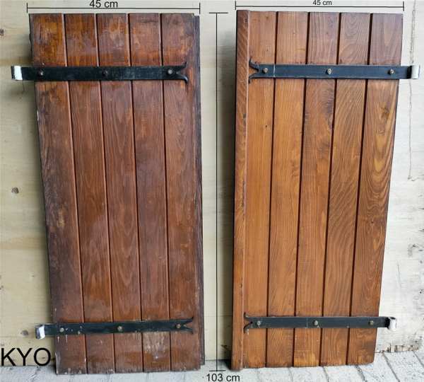 Volets battants bois, largeur 45 x hauteur 103 cm