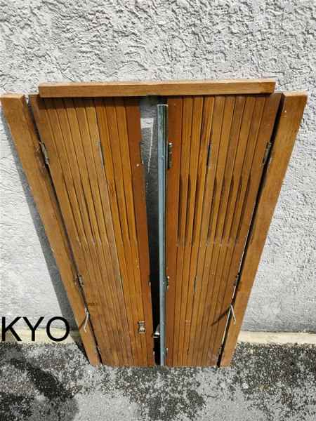 Volets pliants bois - persienne 4 vantaux pas cher