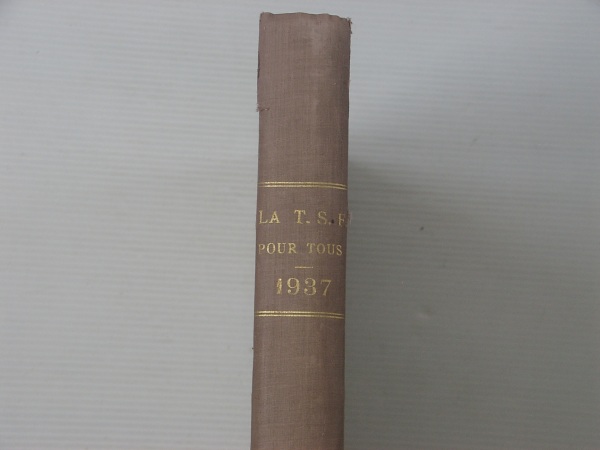 Vente Volume reli&eacute; la  t.s.f.  pour tous 1937