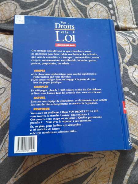 Vos droits et la loi - savoir pour agir pas cher