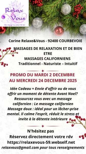 Vente Vrai massage californien