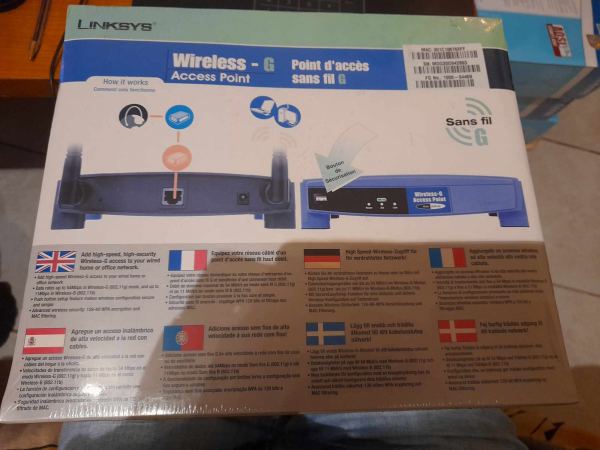 Vente Wap54g linksys wireless-g point acc&egrave;s wifi 2,4ghz